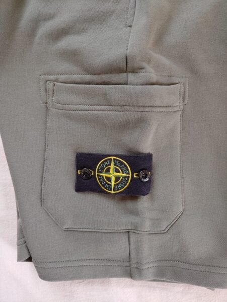 STONE ISLAND PANTALONCINO 64651 SWEAT VERDE SCURO - Image 6