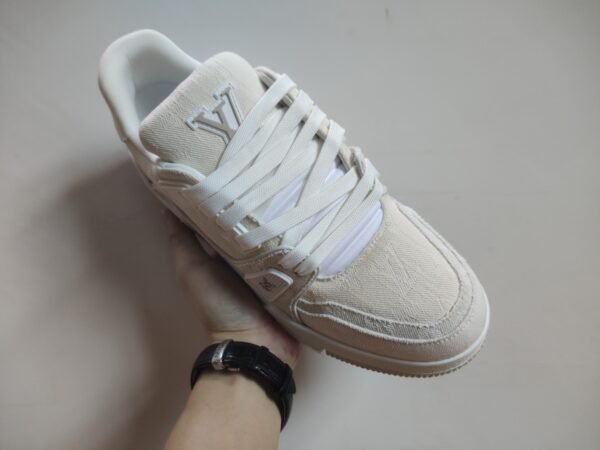 LV TRAINERS BIANCO DENIM - Image 7