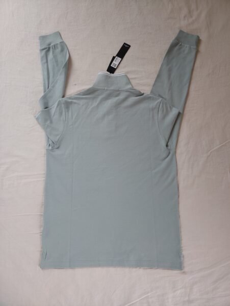 STONE ISLAND LONG SLEEVE POLO 2SL18 GRIGIO CHIARO - Image 7