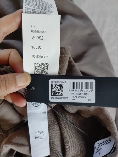 STONE ISLAND PANTALONCINO 64651 SWEAT GRIGIO SCURO - Image 6