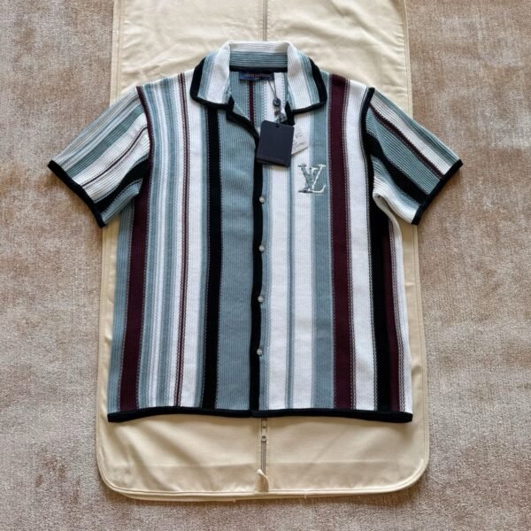 LOUIS VUITTON CAMICIA BIANCA E CELESTE - Image 6