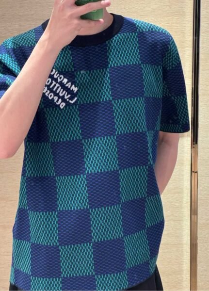 LOUIS VUITTON T SHIRT BLU E VERDE - Image 4