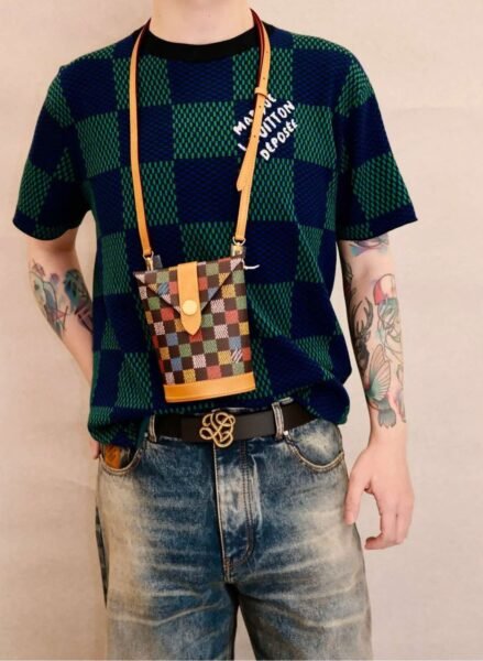 LOUIS VUITTON T SHIRT BLU E VERDE - Image 2