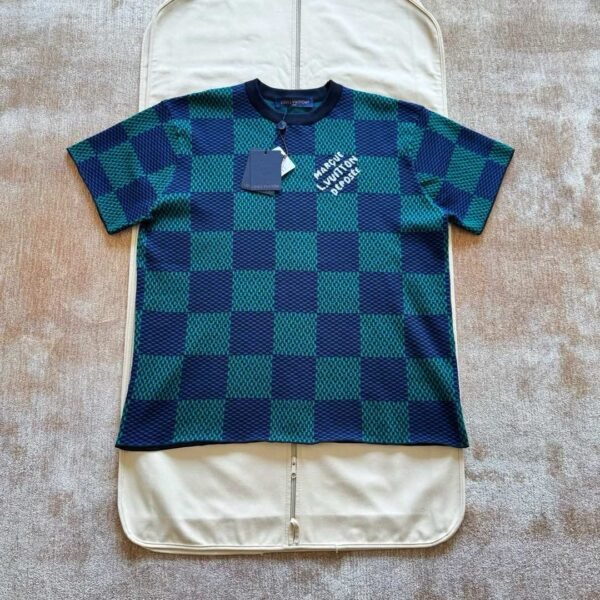 LOUIS VUITTON T SHIRT BLU E VERDE - Image 8