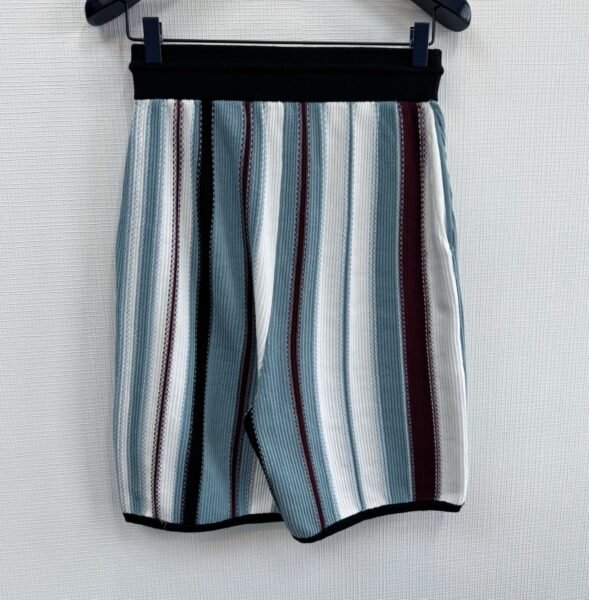 LOUIS VUITTON PANTALONCINO CELESTE E BIANCO - Image 4