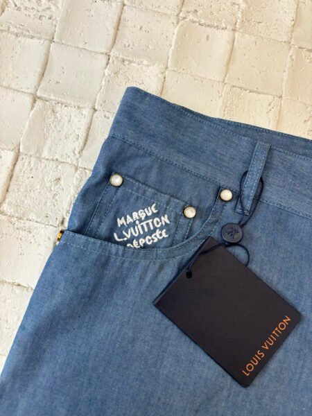 LOUIS VUITTON PANTALONCINO CELESTE - Image 3