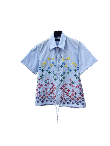 LOUIS VUITTON CAMICIA CELESTE