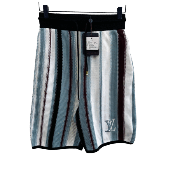 LOUIS VUITTON PANTALONCINO CELESTE E BIANCO