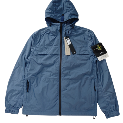 STONE ISLAND GIUBBINO 801540922 CRINKLE ANTIVENTO/ANTI PIOGGIA BLU