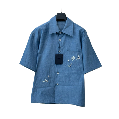 LOUIS VUITTON CAMICIA BLU CHIARO