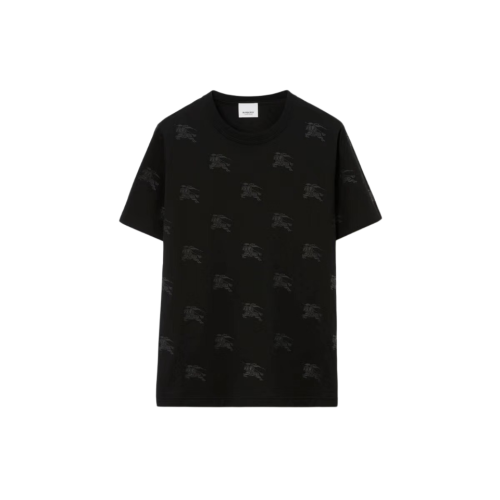 BURBERRY T SHIRT NERA DA DONNA