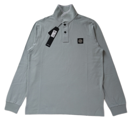 STONE ISLAND LONG SLEEVE POLO 2SL18 GRIGIO CHIARO