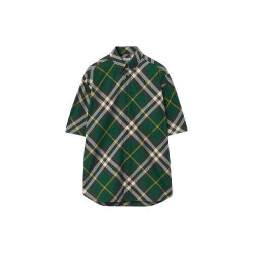 BURBERRY CAMICIA VERDE