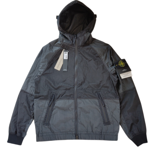 STONE ISLAND GIUBBINO 42020 NYLON METAL WATRO ANTI VENTO/PIOGGIA NERO
