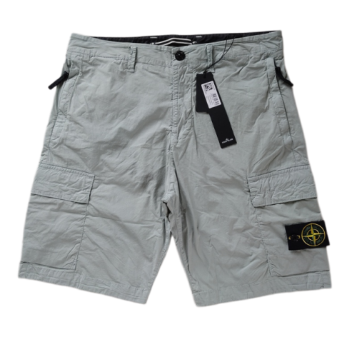 STONE ISLAND PANTALONCINO L0803 STRETCH COTTON CARGO SKY COLOR