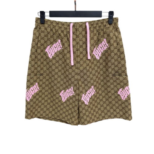 GUCCI PANTALONCINO BEIGE E ROSA