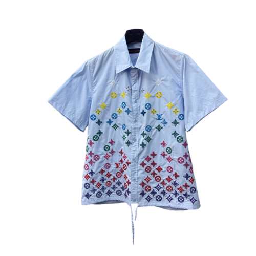 LOUIS VUITTON CAMICIA CELESTE