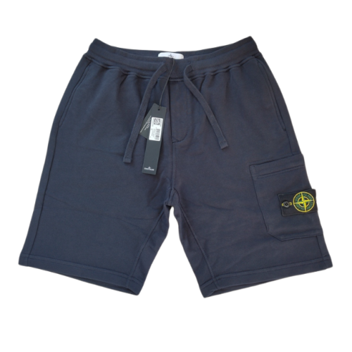 STONE ISLAND PANTALONCINO 64651 SWEAT BLU SCURO