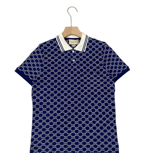 GUCCI POLO BLU E BIANCO