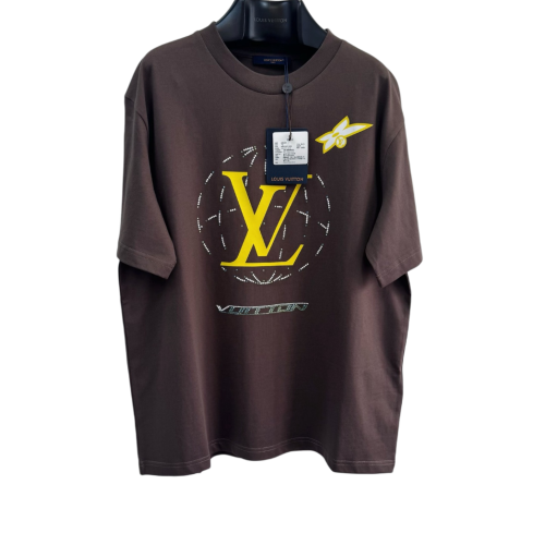 LOUIS VUITTON T SHIRT MARRONE