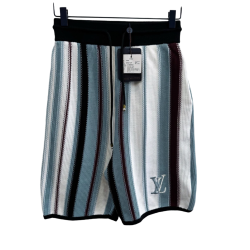 LOUIS VUITTON PANTALONCINO CELESTE E BIANCO
