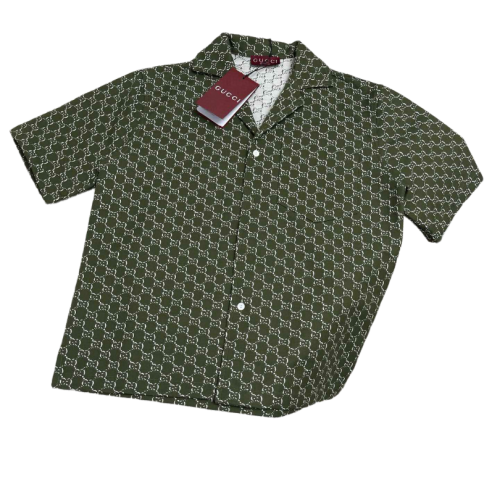 GUCCI CAMICIA VERDE E BIANCA