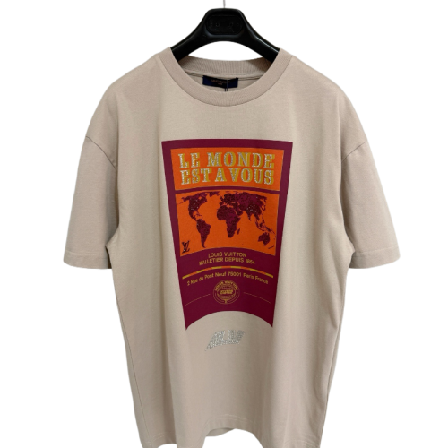 LOUIS VUITTON T SHIRT MARRONE