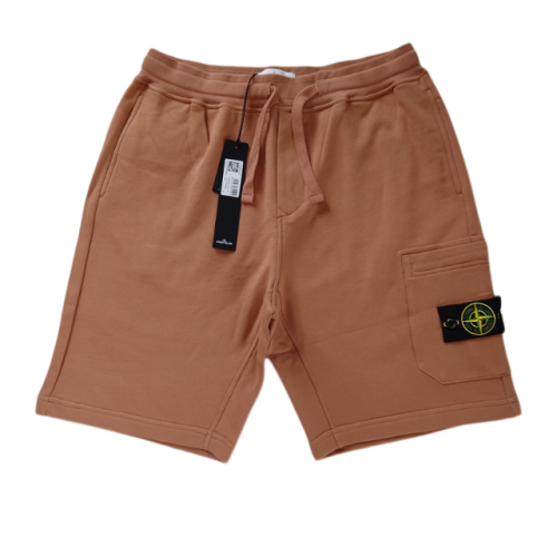 STONE ISLAND PANTALONCINO 64651 SWEAT RUST RED