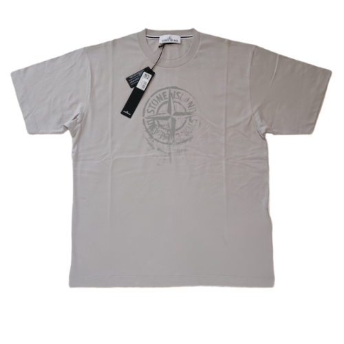 STONE ISLAND T SHIRT 2RC87 REFLECTIVE GRIGIO