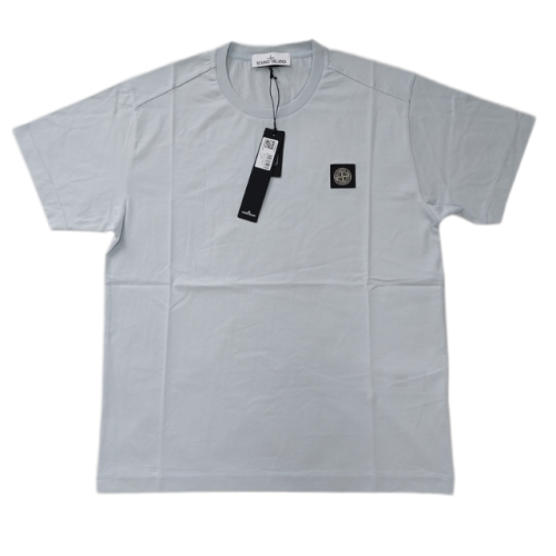 STONE ISLAND T SHIRT 24113 MERCERISED COTTON COLOR CIELO