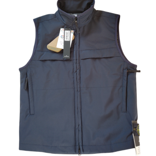 STONE ISLAND SMANICATO G0327 SOFT SHELL PADDED BLU SCURO